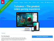 Tablet Screenshot of biz.turbulenz.com